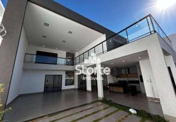 Oportunidade  casa em estilo sobrado de alto padrão com 3 suítes a venda , 282 m² por r$ 1.650.000 - praça alto umuarama - uberlândia/mg