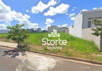 Excelente terreno à venda, 286m² por r$ 317.000 - praça alto umuarama - uberlândia/mg