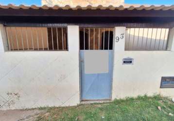 Casa para venda em são pedro da aldeia, porto da aldeia, 1 dormitório, 1 banheiro