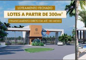 Terreno à venda, 300 m² por r$ 550.000,00 - residencial luiza - paulínia/sp