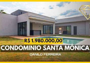 Casa com 3 dormitórios à venda, 283 m² por r$ 1.980.000,00 - condomínio santa mônica - itu/sp