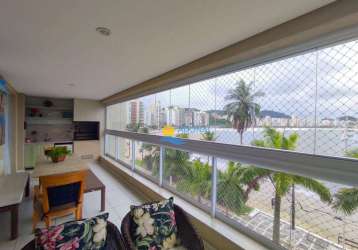 Apartamento com 3 dormitórios à venda, 130 m² por r$ 1.600.000,00 - jardim astúrias - guarujá/sp