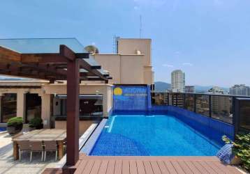 Cobertura com 5 dormitórios à venda, 333 m² por r$ 2.790.000,00 - enseada - guarujá/sp