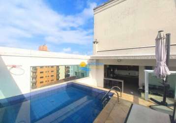 Cobertura com 2 dormitórios à venda, 150 m² por r$ 1.200.000,00 - pitangueiras - guarujá/sp