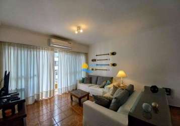 Apartamento com 3 dormitórios à venda, 140 m² por r$ 550.000,00 - pitangueiras - guarujá/sp