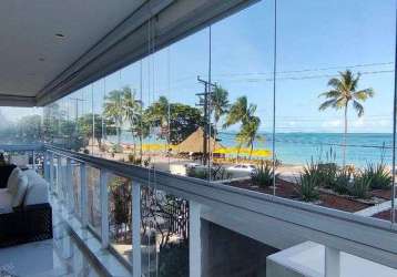 Venda de beira mar na ponta verde, com 369 m², 4 suites todo mobiliado, porteira fechada- maceió - alagoas