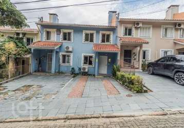 Casa em condomínio fechado com 2 quartos à venda na estrada joão salomoni, 131, vila nova, porto alegre, 128 m2 por r$ 415.000