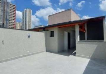 Cobertura com 2 quartos à venda na avenida tietê, 421, campestre, santo andré, 98 m2 por r$ 560.000