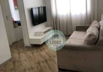 Apartamento com 2 dormitórios à venda, 46 m² por r$ 325.000,00 - planalto - são bernardo do campo/sp