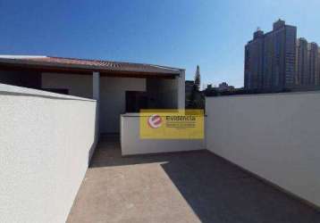 Cobertura com 2 dormitórios à venda, 46 m² por r$ 397.500,00 - vila apiaí - santo andré/sp