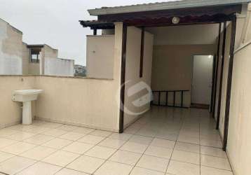 Cobertura com 2 dormitórios à venda, 80 m² por r$ 325.000,00 - jardim ipanema - santo andré/sp