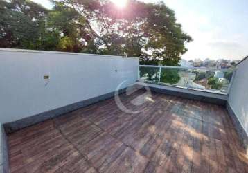 Cobertura com 2 dormitórios à venda, 96 m² por r$ 456.000,00 - jardim paraíso - santo andré/sp