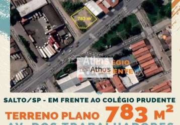 Terreno à venda, jardim marília, salto /sp, misto com 783m², 5 minutos do centro