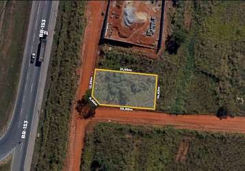 Lote de 529 m² à venda por r$ 260.000 em frente a br-153, no rosa dos ventos - aparecida de goiânia