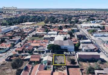 Terreno de 441 m² à venda por r$ 265.000 no jardim bela vista - aparecida de goiânia/go