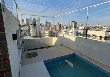 Excelente triplex de cobertura - piscina - localização privilegiada