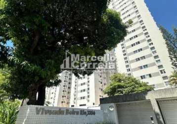 Apartamento de 65m&#178; no edf. vivenda beira rio no bairro da torre