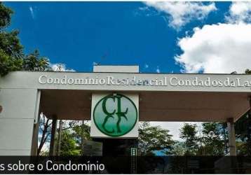 Terreno à venda, 1600 m² por r$ 928.000,00 - condomínio condados da lagoa - lagoa santa/mg