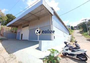 Galpão comercial 320m² para locação no portal,  guarapari-es - realize negócios imobiliários.