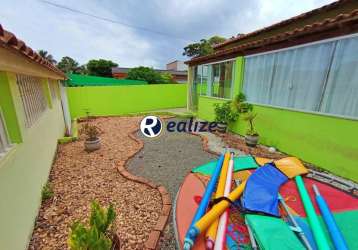 Casa composta por 2 quartos com área de lazer á venda no bairro patura,  guarapari-es - realize negócios imobiliários.