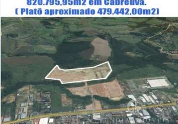 Área industrial à venda em cabreúva, distrito industrial com 820.795,00 m², no bairro jacaré,