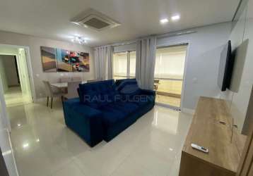 Apartamento mobiliado na gleba palhano - r. caracas - 3 quartos - 2 vagas - area de lazer cpmpleta