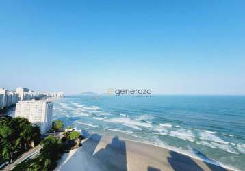 Cobertura a venda na praia das astúrias, frente ao mar, alto padrão, 06 dormitórios, com piscina e 03 vagas de garagem