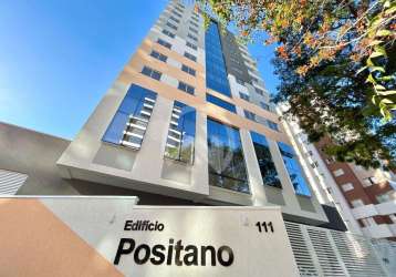 Apartamento à venda com 1 quarto no edifíco positano, curitiba.