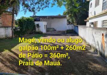 Barracão / galpão / depósito com 2 salas à venda na rua vitória helena, praia de mauá, magé por r$ 220.000