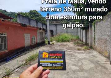 Terreno comercial à venda na rua rubens isaac bisteni, praia de mauá, magé por r$ 200.000