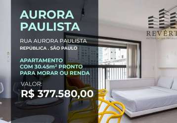 Apartamento compacto na republica