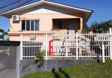 Casa 3 dormitórios sendo 1 suíte e 2 vagas no centro da lomba do pinheiro - ca3916