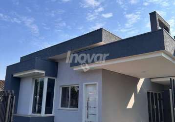 Casa nova no jd. porto alegre com amplo terreno, ótimo bairro para morar...