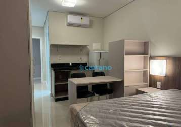 Studio mobiliado com 1 dormitório para alugar, 20 m² por r$ 2.500/mês - trindade - florianópolis/sc