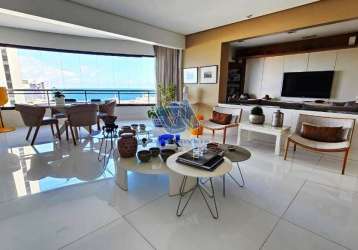 Apartamento nascente 3 suites com vista mar 192m2 na ondina