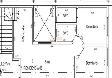 Cobertura com 2 quartos à venda na rua alemanha, parque das nações, santo andré, 93 m2 por r$ 485.000