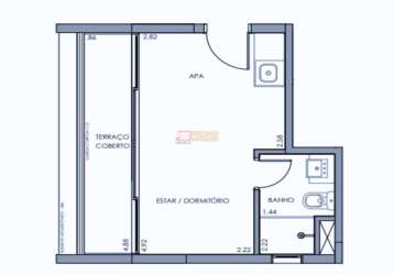 Apartamento com 1 quarto à venda na rua vergueiro, liberdade, são paulo, 16 m2 por r$ 439.445