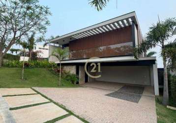 Casa com 4 dormitórios à venda, 367 m² por r$ 4.500.000,00 - jardim vila paradiso - indaiatuba/sp