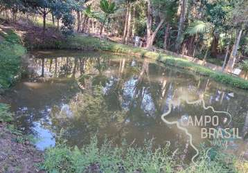 Chácara 4.000m² com lago em paraibuna !