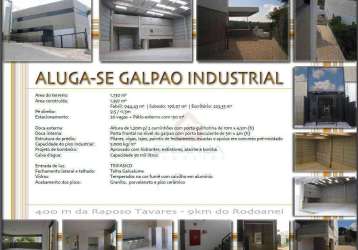 Galpão para alugar, 1397 m² por r$ 27.000,00/mês - granja viana - cotia/sp