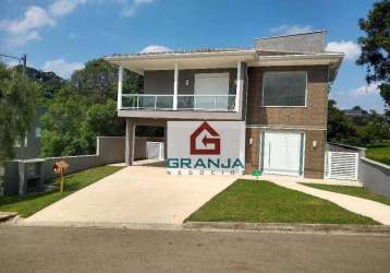 Casa com 4 dormitórios à venda, 384 m² por r$ 3.000.000,00 - granja viana - jandira/sp