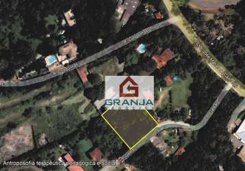 Terreno à venda, 1550 m² por r$ 420.000,00 - granja viana - embu das artes/sp