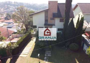 Oportunidade! casa charmosa em condomínio fechado com 3 dormitórios à venda, 350 m² por r$ 1.700.000 - granja viana – nova higienopolis - jandira/sp