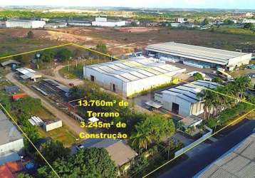 Galpão a venda em camaçari com uma área construída de 3245,12m² em um terreno de 13.761,00m²