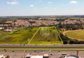 Terreno a venda em campinas / sp com 60.000m² - 128m de frente para a rodovia anhanguera. localização nobre ao lado do jockey club.