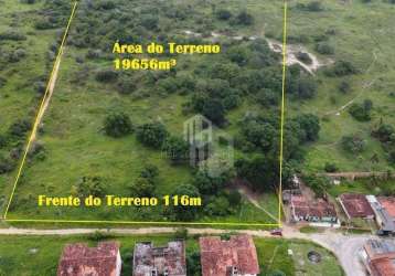 Alagoinhas - terreno ideal para projetos de minha casa minha vida. são 19.656m² totalmente plano. rua com água e energia na porta. entre em contato.