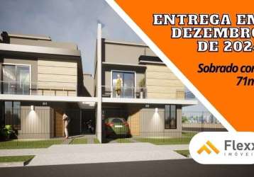 Sobrado com 2 dormitórios à venda, 71 m² por r$ 469.000,00 - campo comprido - curitiba/pr