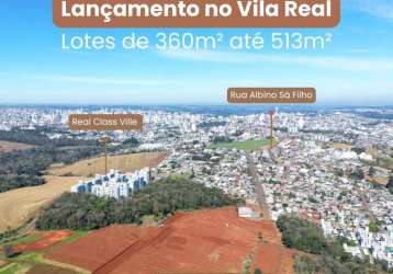 Lançamento terrenos villa real