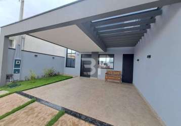 Casa com 3 dormitórios à venda, 105 m² por r$ 935.000,00 - jardim park real - indaiatuba/sp