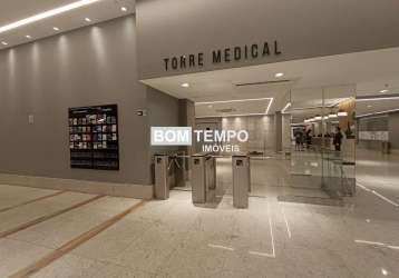 Sala comercial na torre medical de 34m² maxplaza